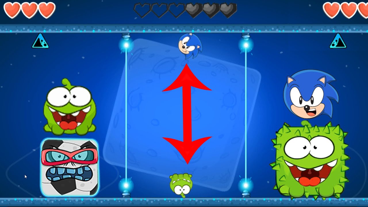SONIC BALL VS SOCCER BOSS in Red Ball 4 EPISODE 4 PERFECT 'BATTLE FOR THE MOON' WITH OM NOM BOSSES