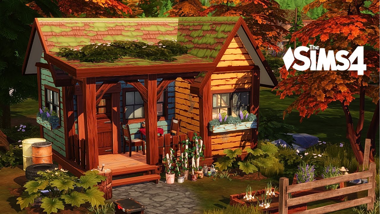 Werewolf Micro Starter Home 🐺🏡 | The Sims 4 Werewolves Stop Motion Build | No CC