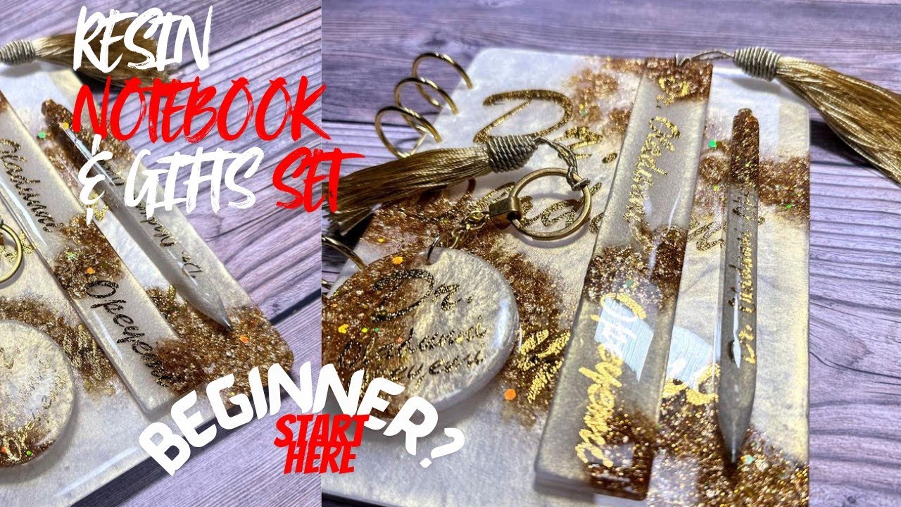 Resin Notebook  Cover Tutorial/ Handmade Notebook Easy Beginner Tutorial