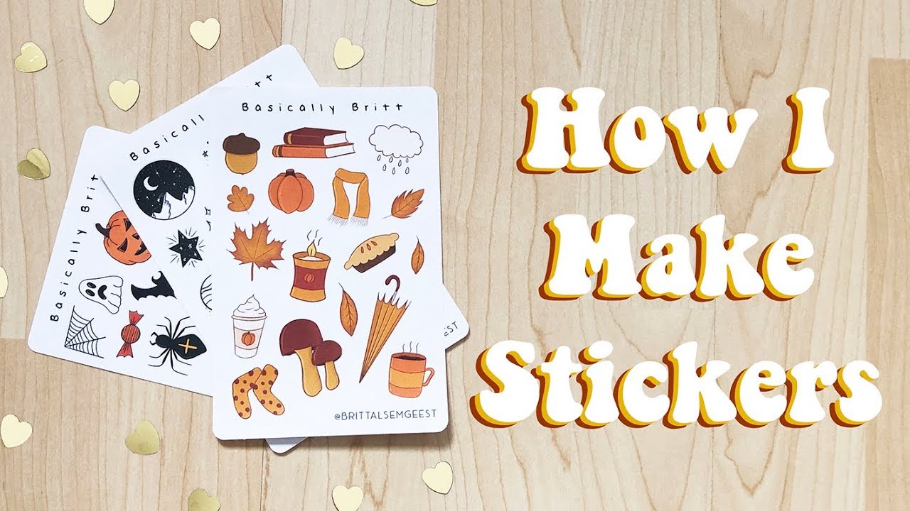 HOW TO MAKE STICKERS // Using A Silhouette Cameo 3