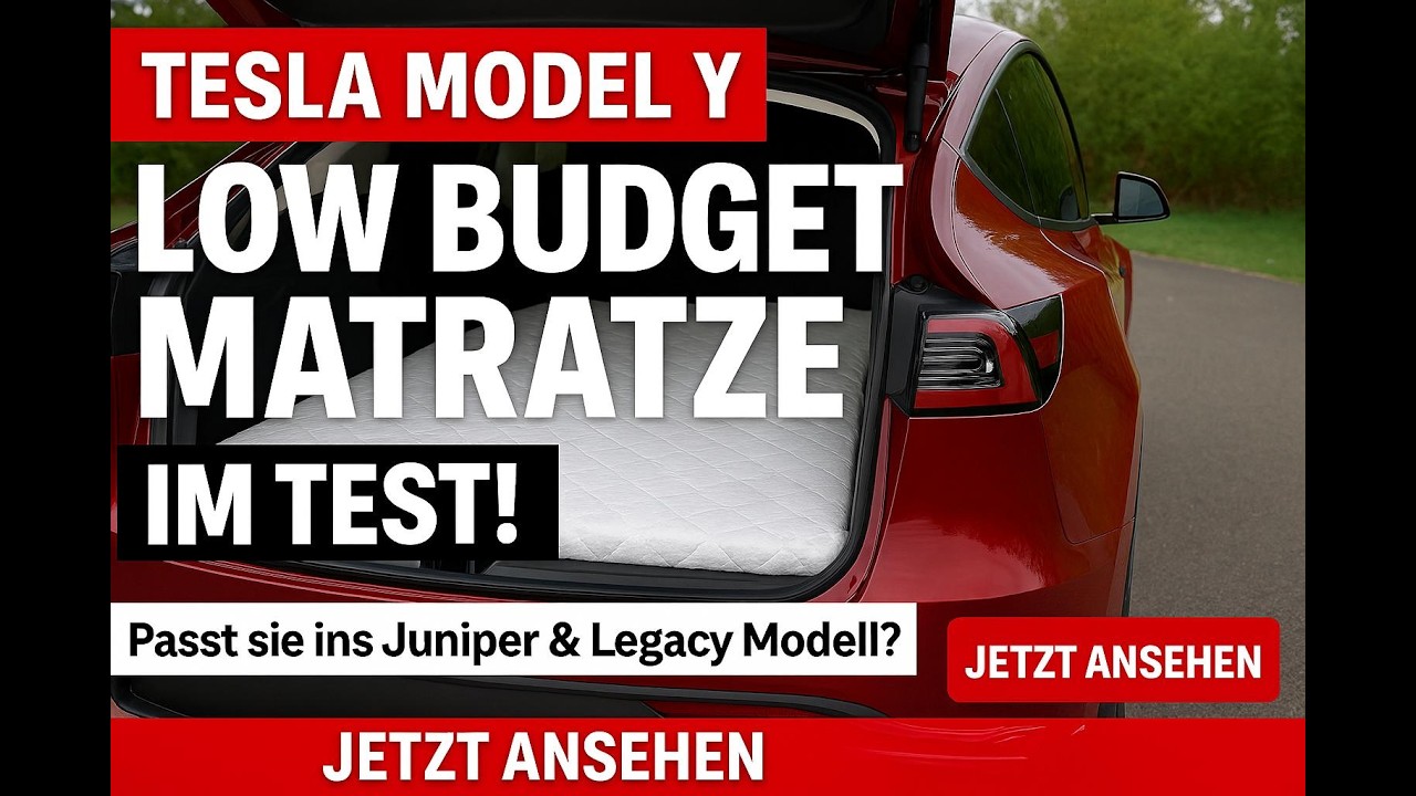 Low-Budget Tesla Model Y Mattress – Perfect for Camping & Road Trips? 