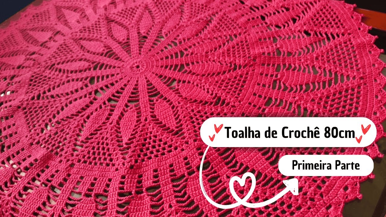 TODO MUNDO AMA ESSA TOALHA DE CROCHE INCRIVEL (PARTE 1)