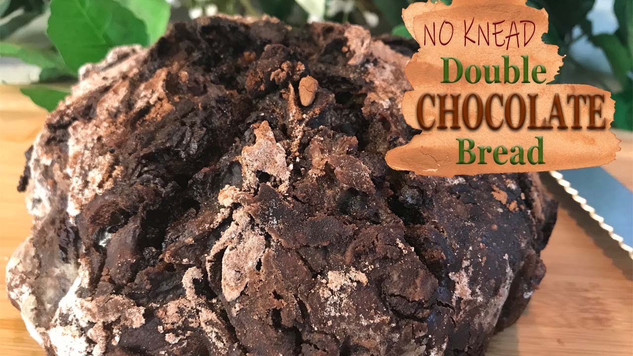 NO KNEAD Double Chocolate Bread