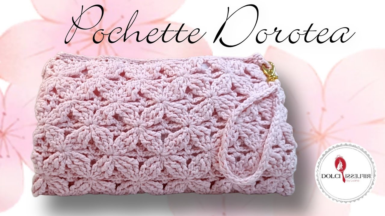 Pochette in Fettuccia Punto Stella a Rilievo - Uncinetto