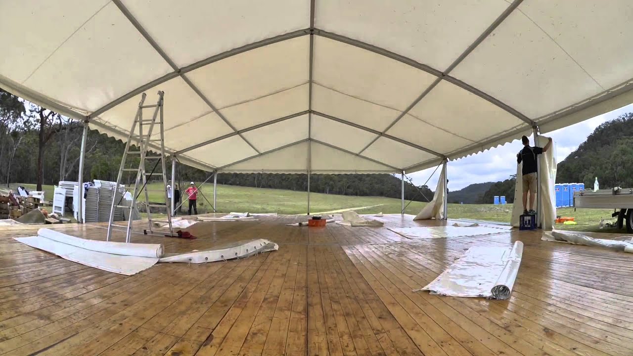 10x15m Marquee With Natural Wooden Floor