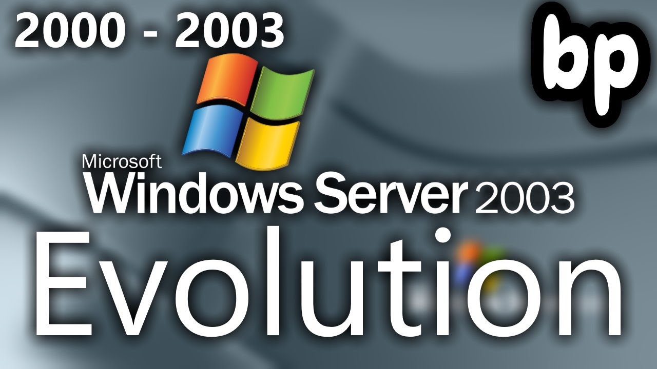 Windows Server 2003 Evolution 2020