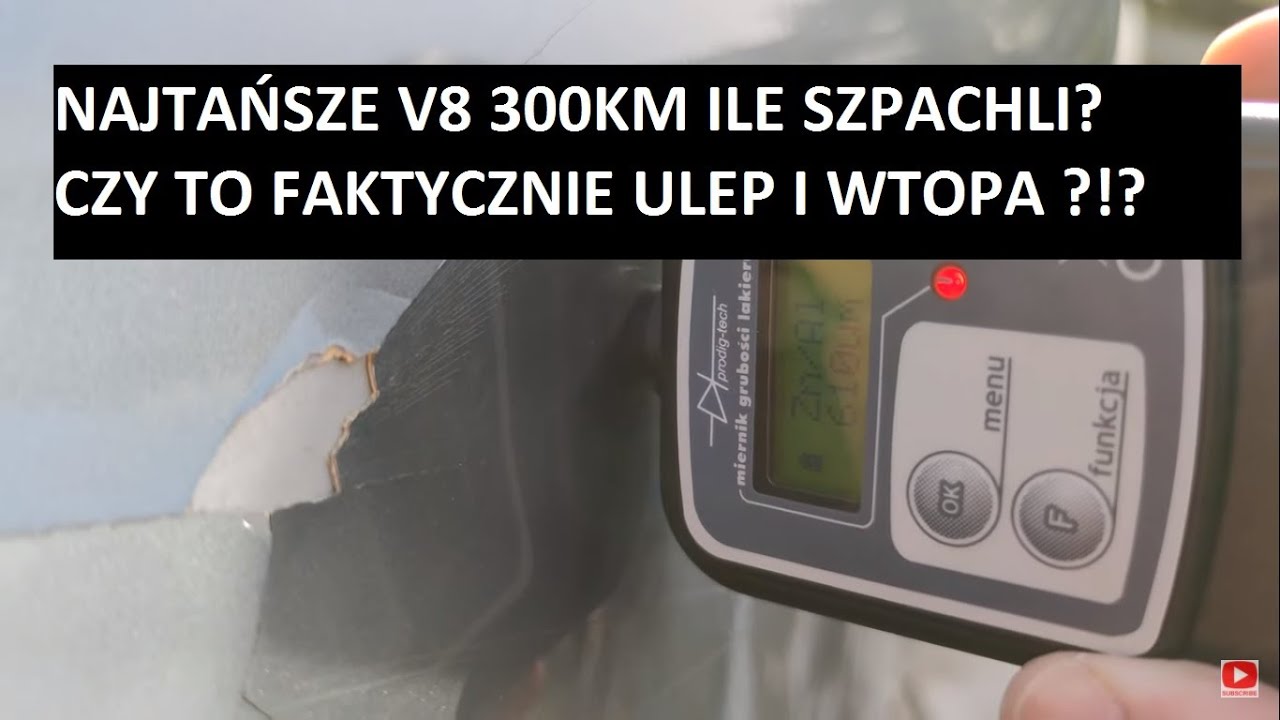 Pomiar grubości lakieru - najtańsze V8 na rynku i 300 koni, czy to taki straszny gruz? Audi A6C5 4.2