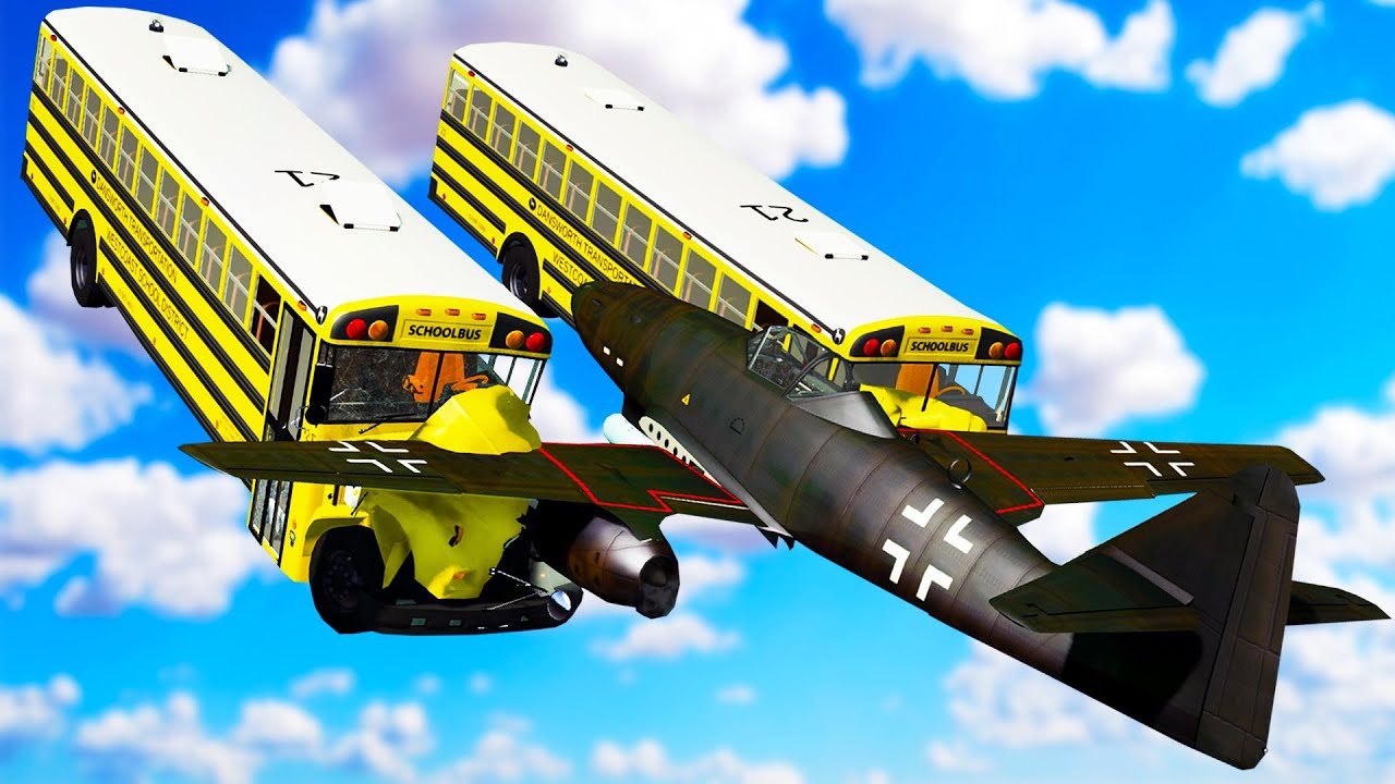 We Sliced Open Buses with Supersonic Jets in BeamNG Multiplayer!
