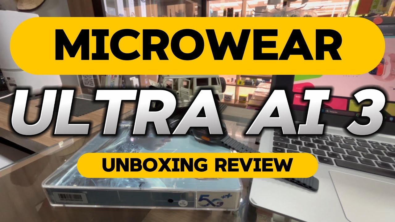 SMARTWATCH MICROWEAR ULTRA AI 3 5G Unboxing Review - ANDROID, GPS, 5G e WHATSAPP!