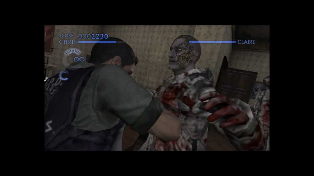 Resident Evil The Darkside Chronicles - Self-defence attacks and partner saves & Outfit showcase