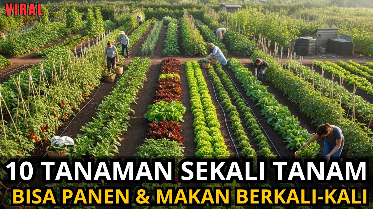 10 Tanaman yang Sekali Ditanam tapi Bisa Memberi Makan Berkali-kali