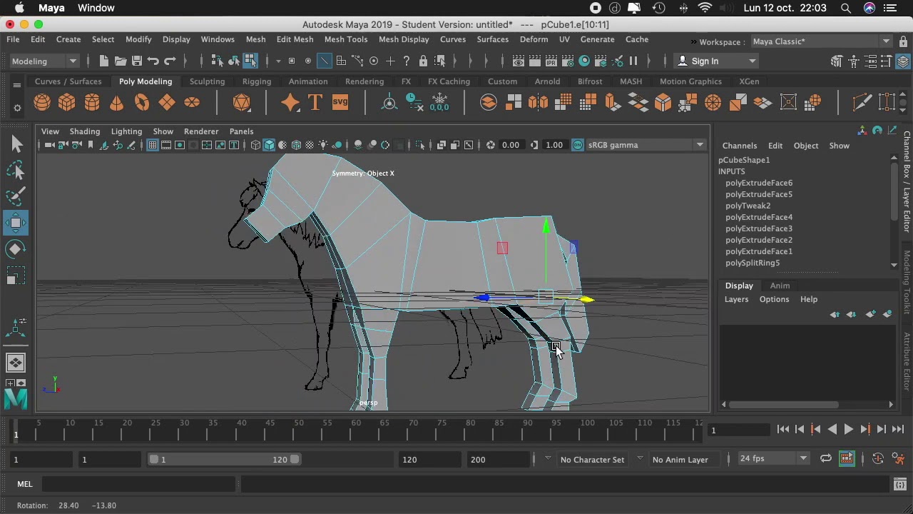 Modelado de un Caballo