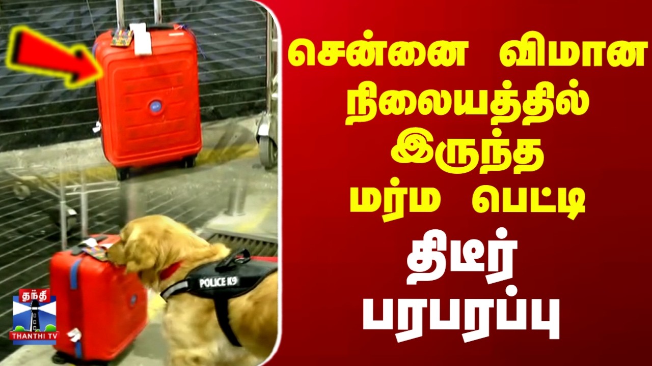 Chennai Airport | சென்னை விமான நிலையத்தில் இருந்த மர்ம பெட்டி.. திடீர் பரபரப்பு