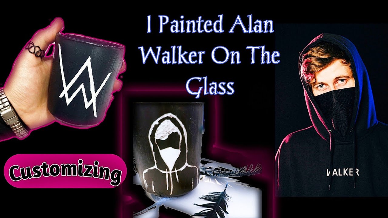 How to make customized mugs: Drawing Alan Walker | Vision Slit