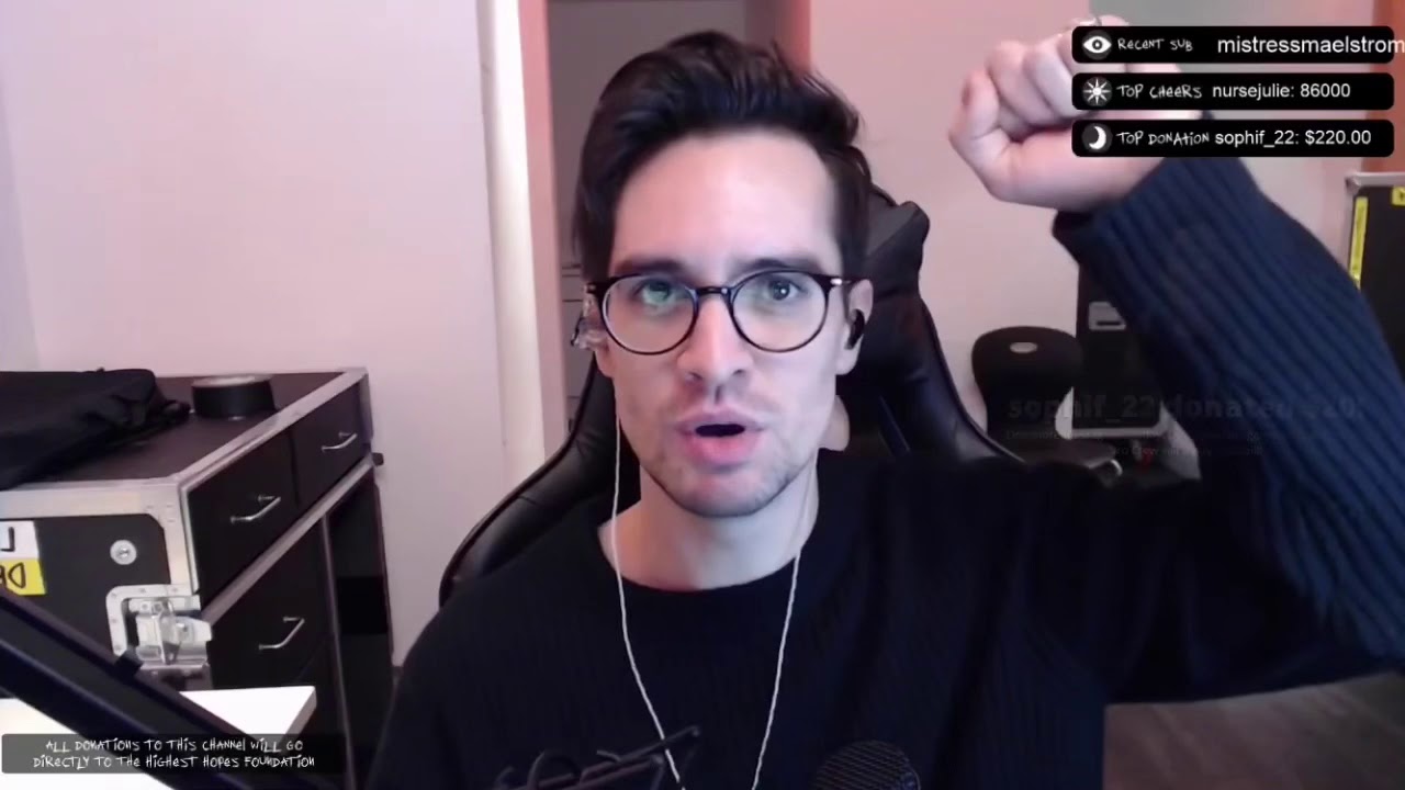 Highlights from Brendon Urie’s Twitch livestream March 26 2019