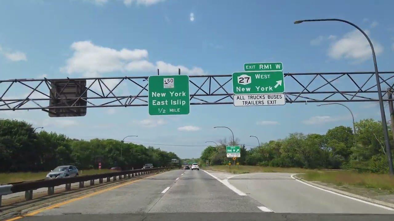 Long Island Drive - Robert Moses Causeway & Sagtikos Parkway northbound