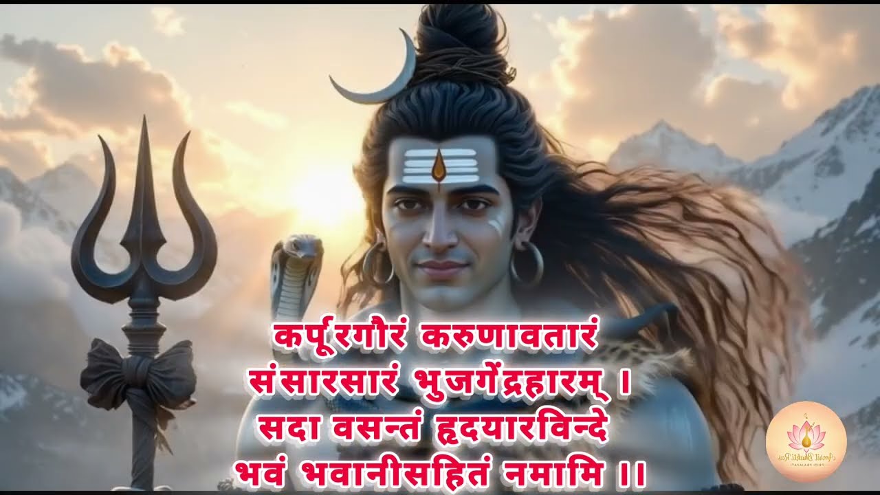 कर्पूरगौरं करुणावतारं 🙏 | Powerful Shiv Stotra | Mahadev Blessings 