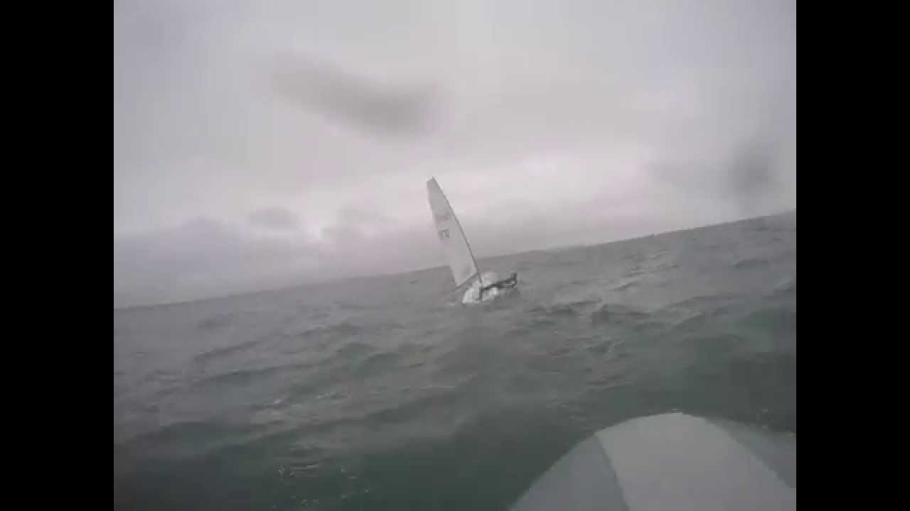 RS Aero - Tacking at Lymington, May 2015