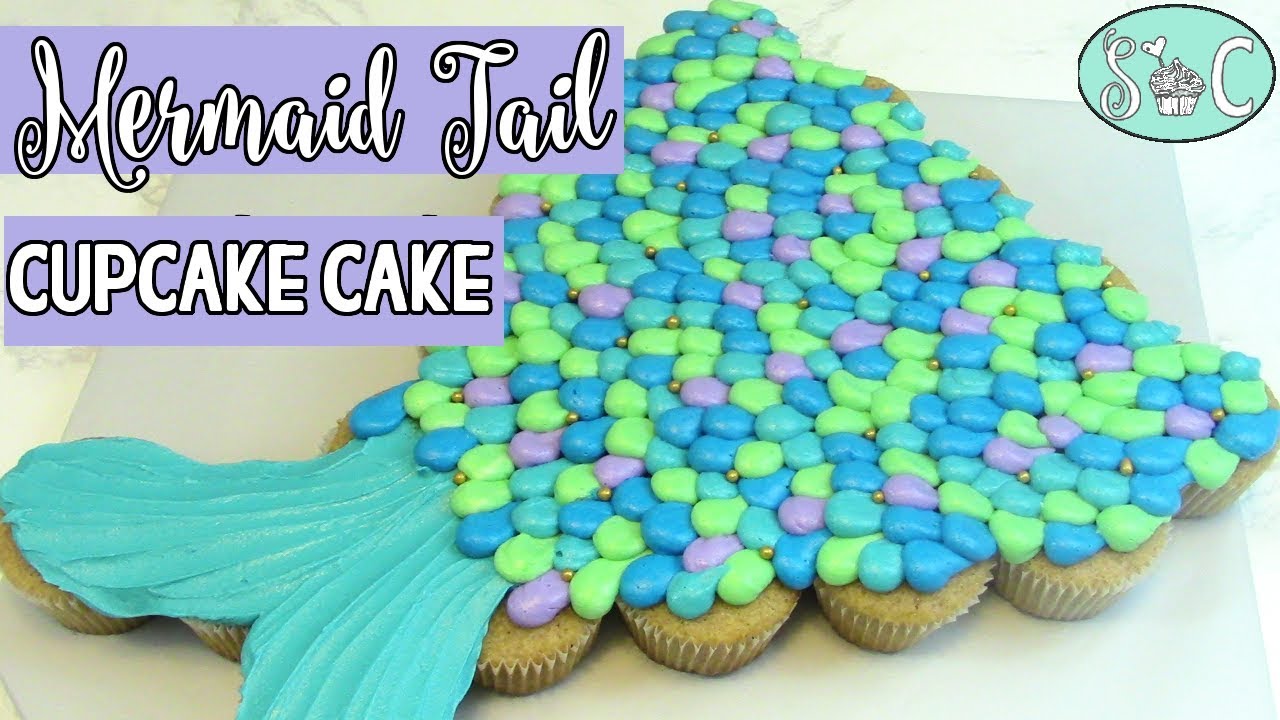 Amazing MERMAID TAIL Pull Apart CUPCAKE CAKE | Sweetwater Cakes
