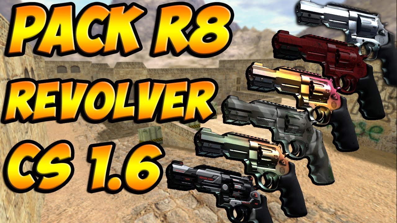 Pack de Skins R8 Revolver y sonidos de CSGO para CS 1.6 | 2017 | #1