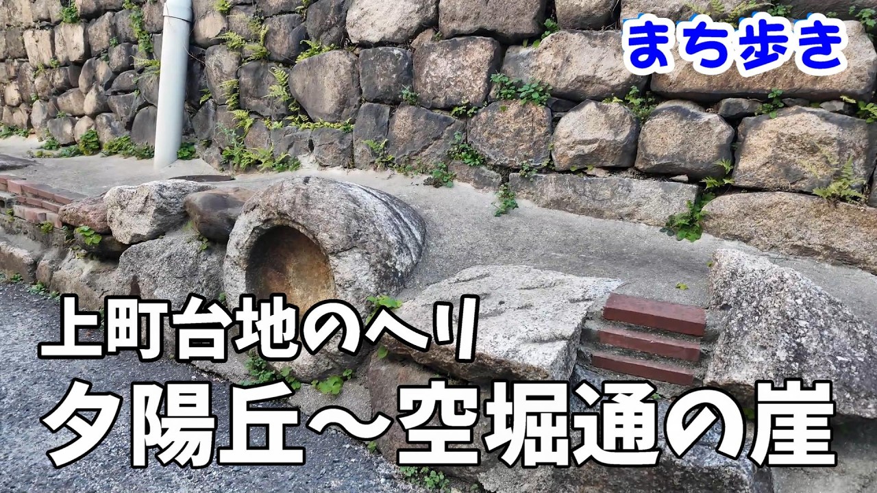 上町台地のヘリを歩く　夕陽ヶ丘～生玉寺町筋～生國魂神社～高津宮～空堀商店街～空堀通の崖～ノバク(野漠)の窪地