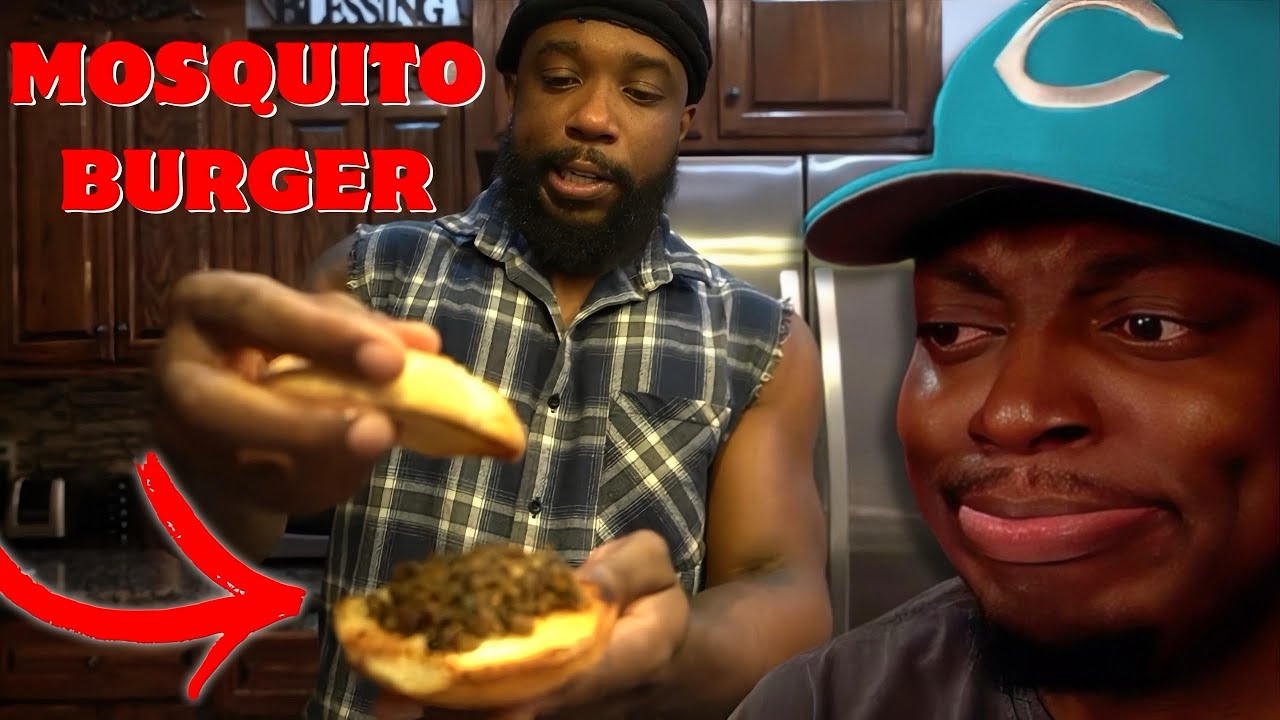 Трей отреагировал на то, что Cash Nasty’s Catch & Cook съел самый опасный бургер в мире! *Бургер ...