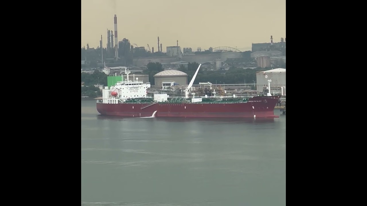 Tanker Ship Anchored at Port