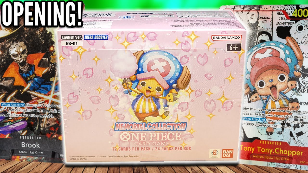 UNBOXING THE OFFICIAL ONE PIECE EXTRA BOOSTER BOX! (EB-01 Memorial Collection)