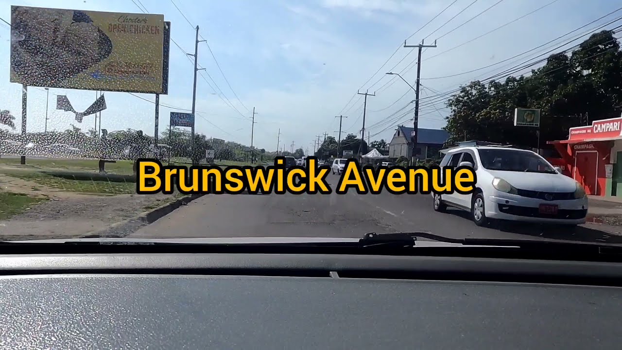 Driving from Linstead Toll Road To Spanish Town Brunswick Avenue St Catherine Jamaica,