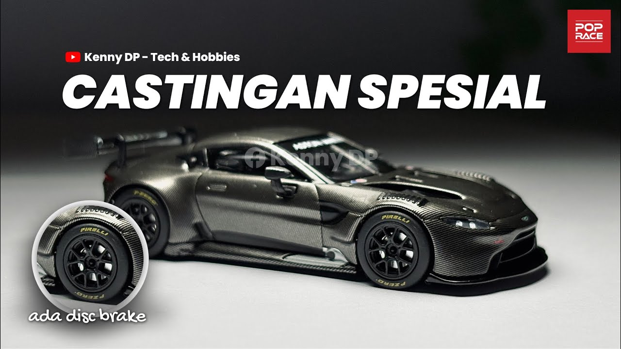 Pop Race Aston Martin GT3 Carbon ini spesial, ada disc brakenya! | PR64-178