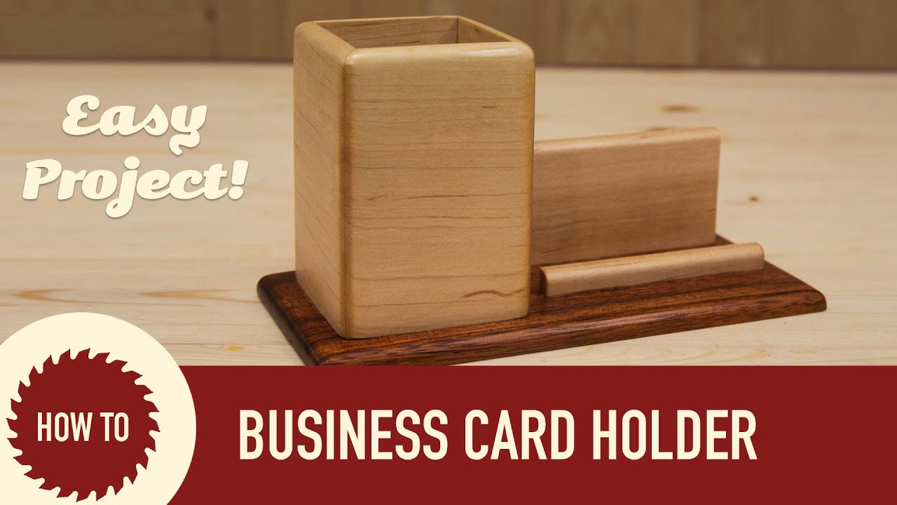 How to Make a Pencil & Business Card Holder