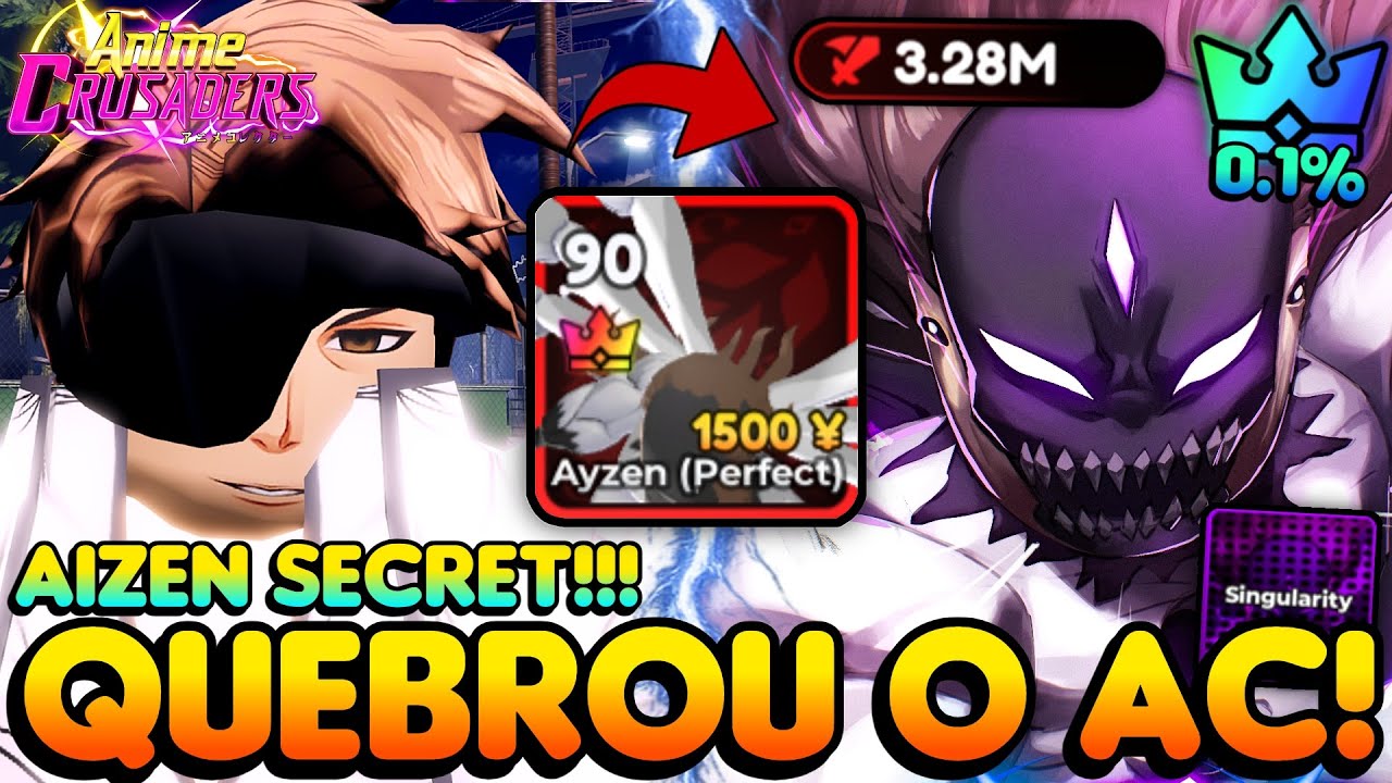 REVIVERAM A NOSTALGIA DO AA! O NOVO AIZEN SECRETO QUEBROU A UPDATE DE BLEACH PT2 DO CRUSADERS!!