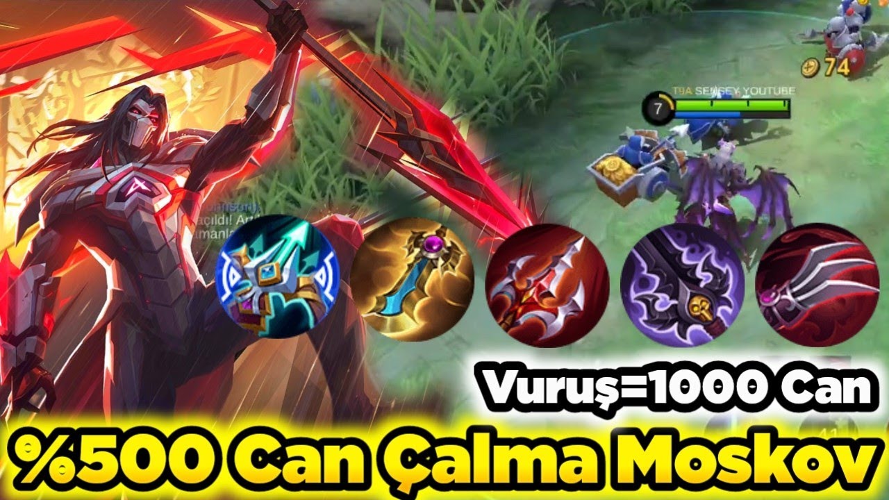 %500 Full Can Çalma Moskov Her Vuruş Canımızı Full Yapıyor Mobile Legends