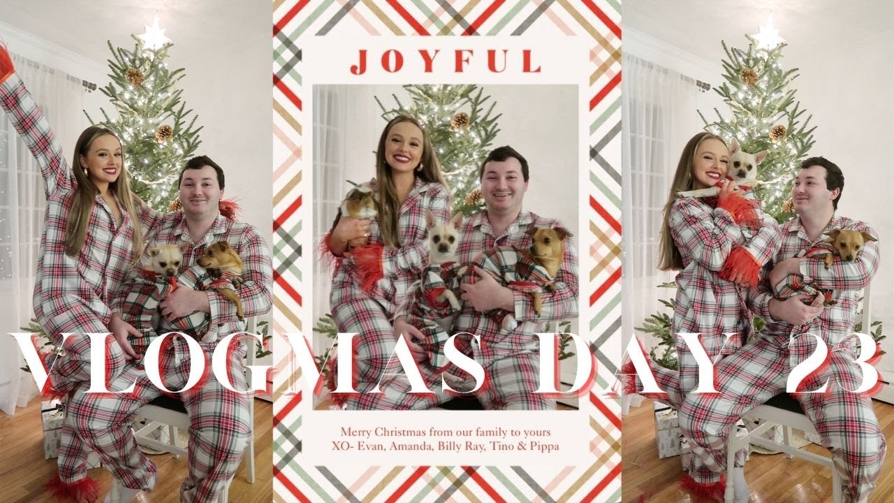 VLOGMAS DAY 23: Carbon 38 Try On, Taking our Christmas Card & Updated Skincare Routine