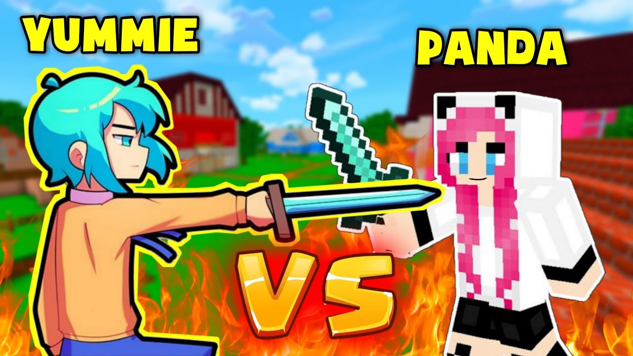 NẾU NHƯ YUMMIE XẢY RA ĐẠI CHIẾN VỚI PANDA TV TRONG MINECRAFT*REDHOOD VÀ HIHA SẼ KHÔNG CAN NGĂN ?