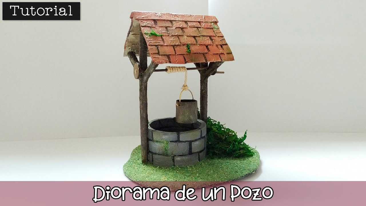 Tutorial: Cómo hacer un diorama de un pozo 😍✨🏗️