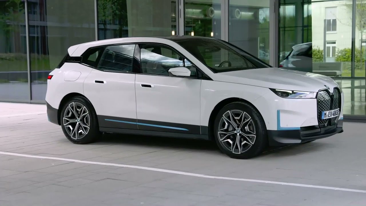 The first-ever BMW iX - Exterior Design in White