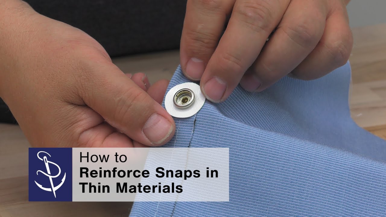 Reinforcing Snap Fasteners in Thin Materials