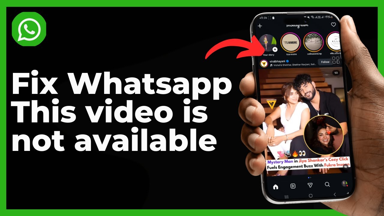 Fix Whatsapp This video is not available because something is wrong with the video file Problem