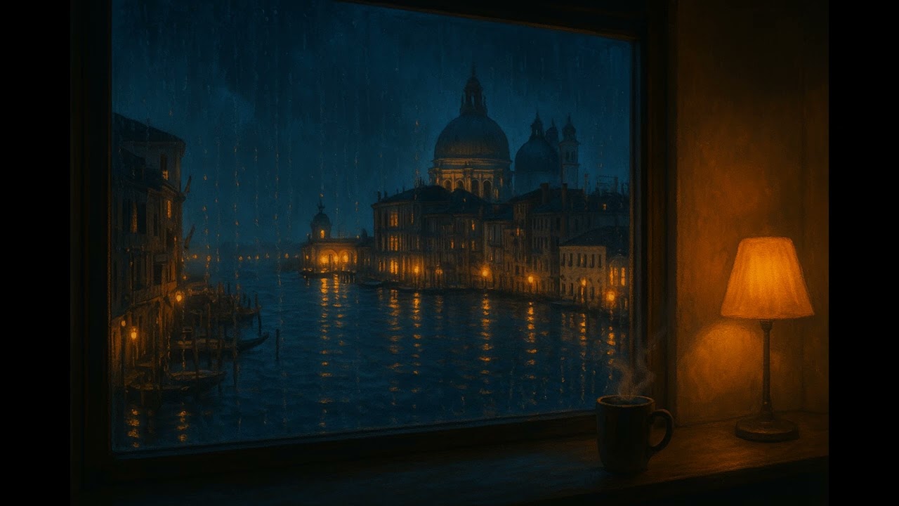 🌆 After Hours in Night Skyline | Rainy Night Lofi for Deep Focus & Café Ambience (60 Min)