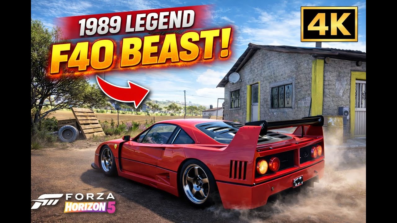 Ferrari F40 Competizione 1989 🔥 Pure Turbo Beast | Forza Horizon 5 (4K)
