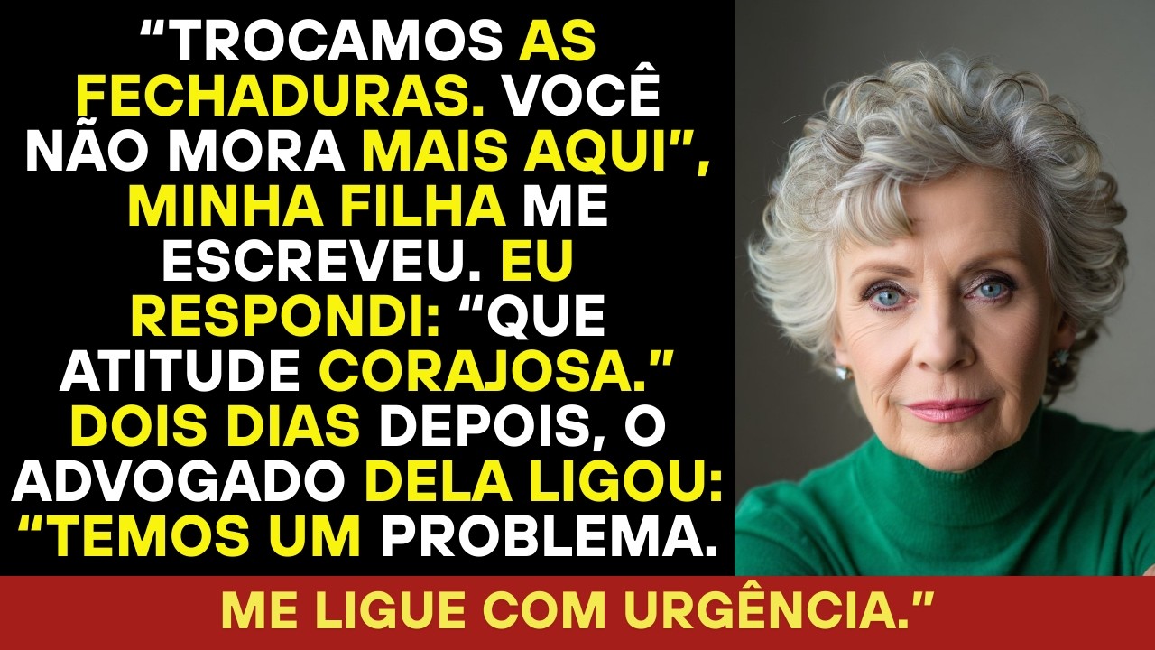 Minha filha mandou: “Trocamos as fechaduras. Você não mora mais aqui”. Mas então tudo mudou