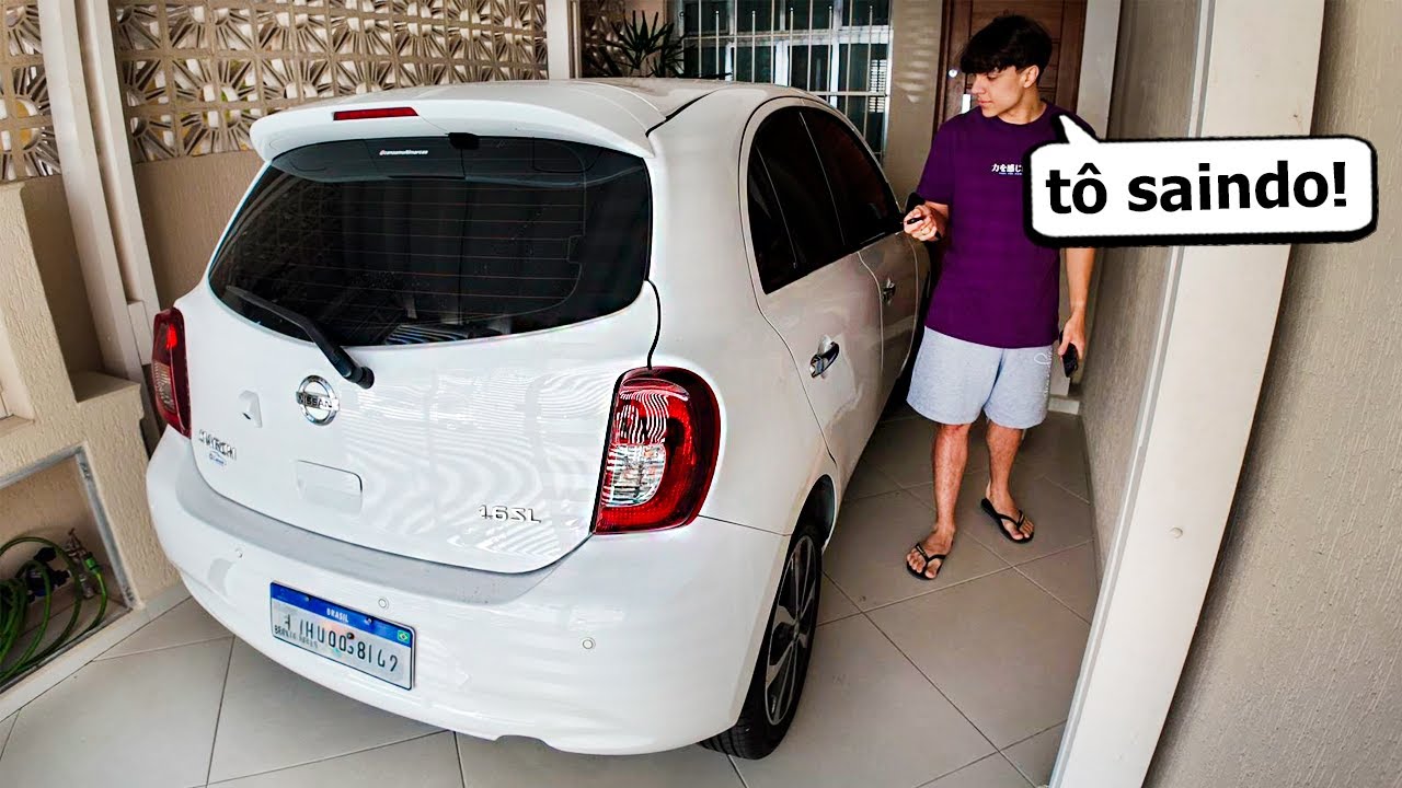 Ta impossível ficar em casa com um carro na garagem kkkk