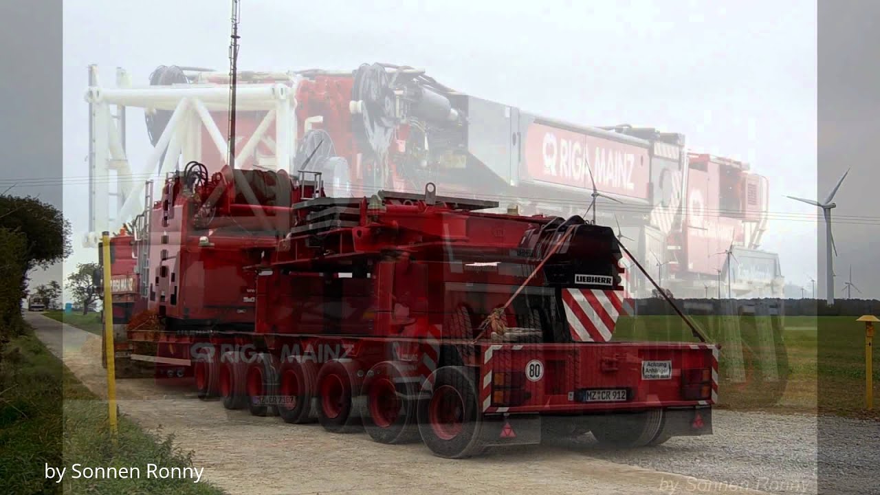 Riga Mainz LTM 1750 9.1 - Umsetzen im Windpark