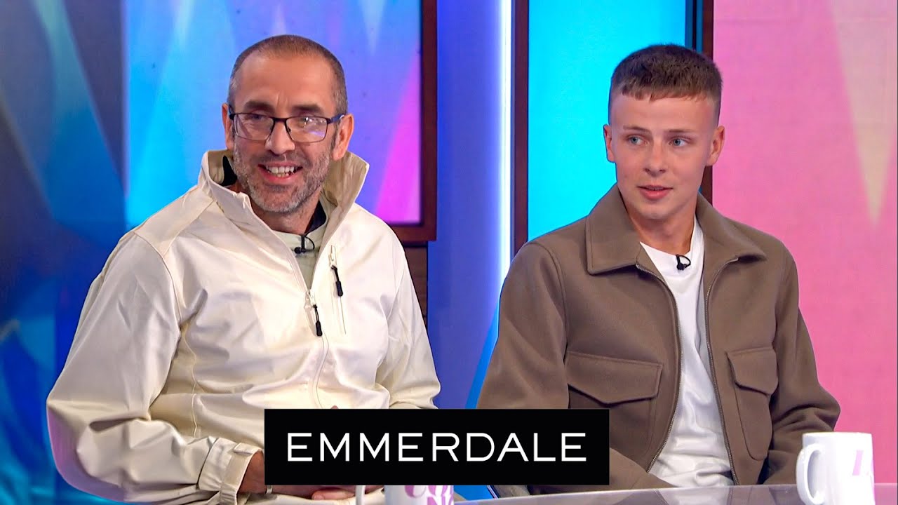 Father-Son Duo Sam & Samson Dingle Talk Stabbing Plot Twists | Emmerdale