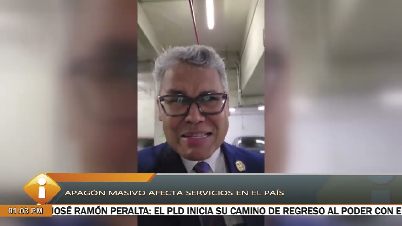 Apagón masivo afecta servicios en el país