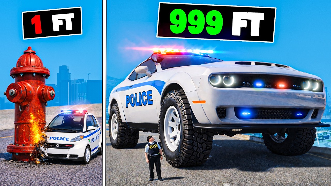 Every Time I Crash, The Police Car Gets Bigger in GTA 5