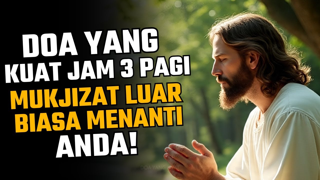 DOA YANG KUAT JAM 3 PAGI - MUKJIZAT LUAR BIASA MENANTI ANDA!
