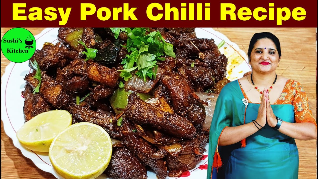 Pork Recipe | Chilli Pork Recipe | Simple Pork Recipe Coorg Special Chilly Pork | ಪೋರ್ಕ್ ಚಿಲ್ಲಿ