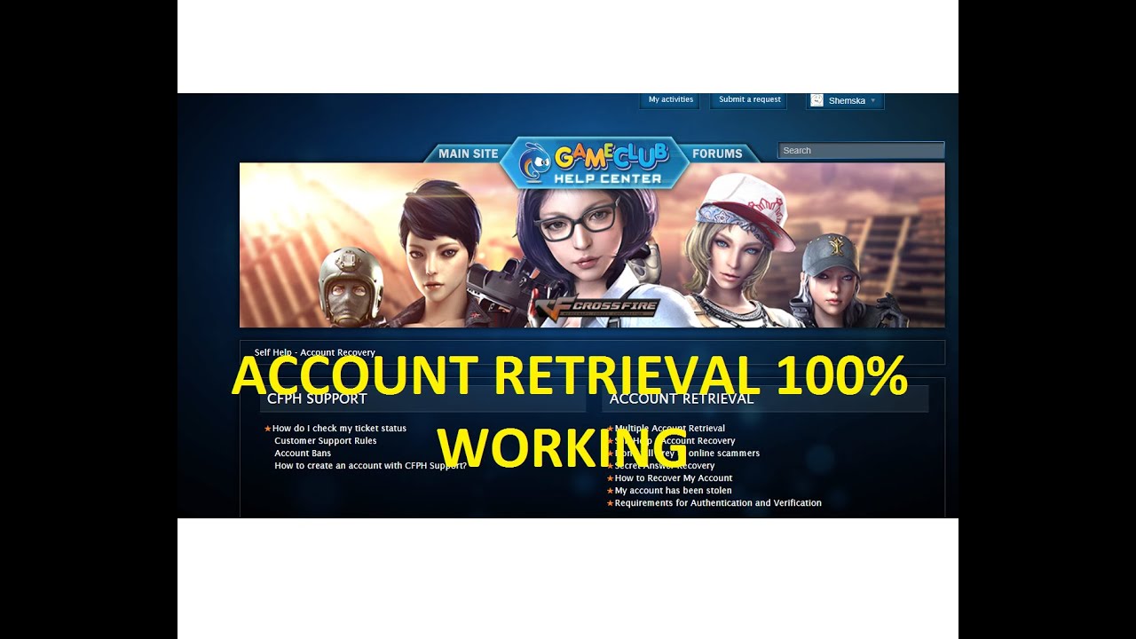 HOW TO RETRIEVE MY CROSSFIRE ACCOUNT CF PH 2020